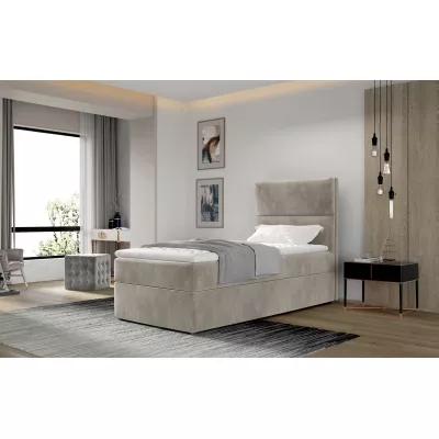 Einzelbett (90x200 cm) OAKENLY - beige
