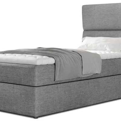 Einzelbett (90x200 cm) OAKENLY - hellgrau