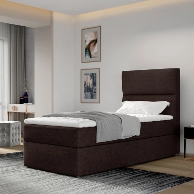 Einzelbett (90x200 cm) OAKENLY - braun