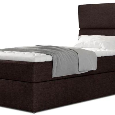 Einzelbett (90x200 cm) OAKENLY - braun