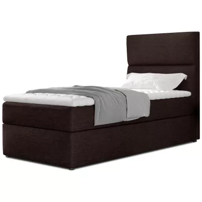 Einzelbett (90x200 cm) OAKENLY - braun