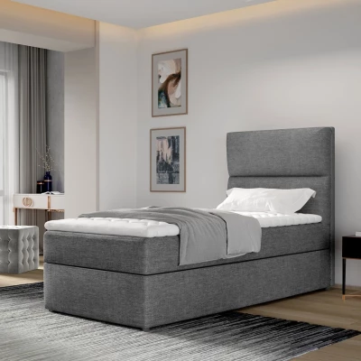 Einzelbett (90x200 cm) OAKENLY - Anthrazit