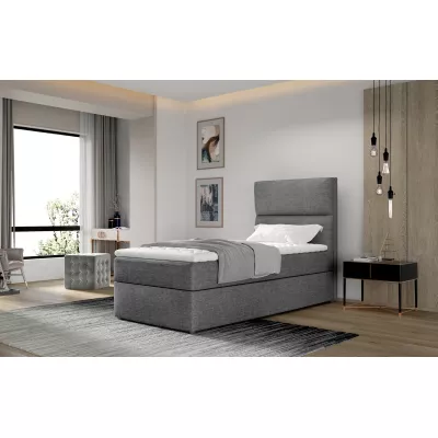 Einzelbett (90x200 cm) OAKENLY - Anthrazit