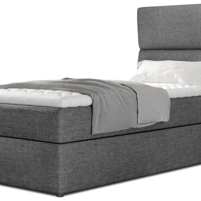 Einzelbett (90x200 cm) OAKENLY - Anthrazit