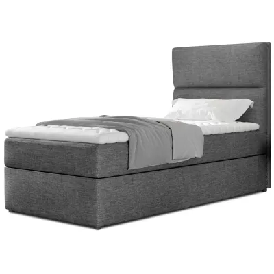 Einzelbett (90x200 cm) OAKENLY - Anthrazit