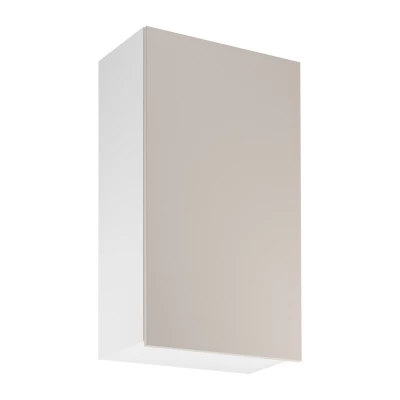 Hoher Küchenoberschrank SALERNO – Breite 60 cm, weiß/beige