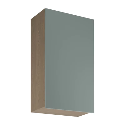 Hoher Küchenoberschrank SALERNO – Breite 60 cm, Farbe: Baltic Storm / Grün