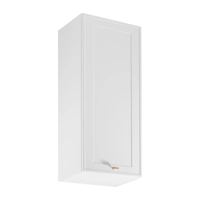 Hoher Küchenoberschrank SALERNO – Breite 45 cm, weiß