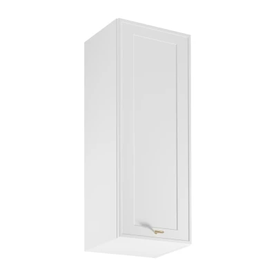 Hoher Küchenoberschrank SALERNO – Breite 40 cm, weiß