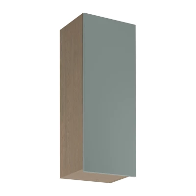 Hoher Küchenoberschrank SALERNO – Breite 40 cm, Farbe: Baltic Storm / Grün