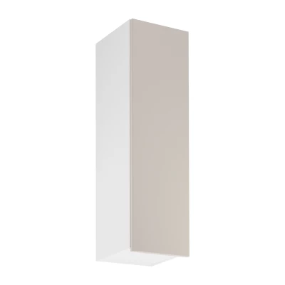 Hoher Küchenoberschrank SALERNO – Breite 30 cm, weiß/beige