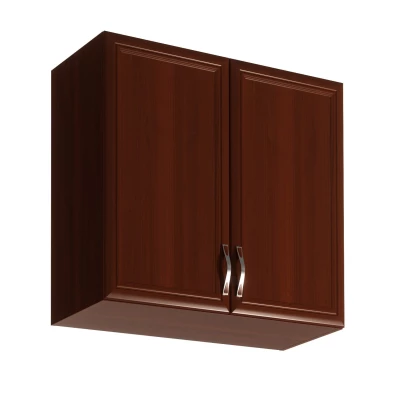 Oberschrank SILVARA mit zwei Türen – Breite 80 cm, Nussbaum
