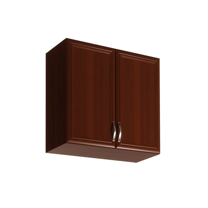 Oberschrank SILVARA mit zwei Türen – Breite 80 cm, Nussbaum