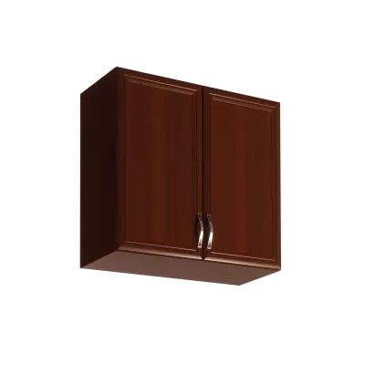 Oberschrank SILVARA mit zwei Türen – Breite 80 cm, Nussbaum