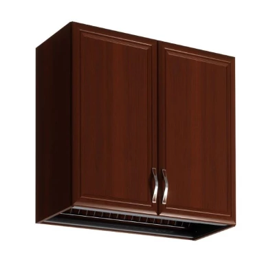 Küchenoberschrank mit Abtropffläche SILVARA – Breite 80 cm, Nussbaum