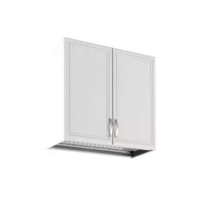 Küchenoberschrank mit Abtropffläche SILVARA – Breite 80 cm, Kiefer/Weiß