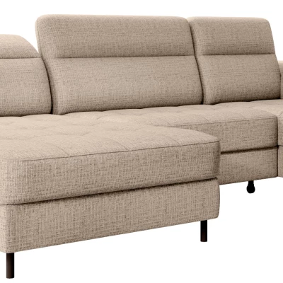 MAELIS U-förmiges Schlafsofa – beige, linke Ausführung