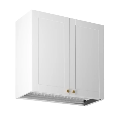 Oberschrank mit Abtropffläche LUMEA – Breite 80 cm, weiß