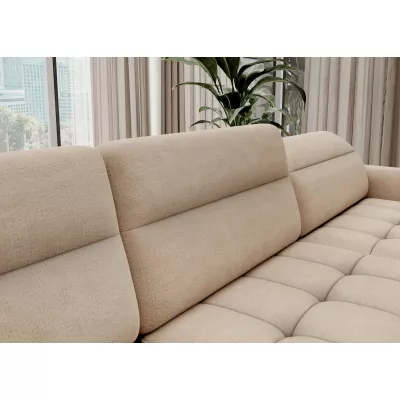 MAELIS U-förmiges Schlafsofa – Latte, echtes Design