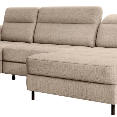 MAELIS U-förmiges Schlafsofa – beige, rechte Ausführung