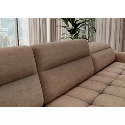 MAELIS U-förmiges Schlafsofa – Karamell, echtes Design