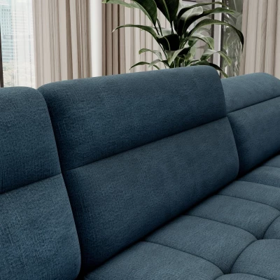 MAELIS U-förmiges Schlafsofa – blau, rechte Ausführung