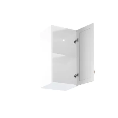 Oberschrank SILVARA – Breite 40 cm, Kiefernholz/Weiß, Echtlack