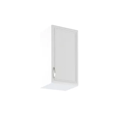 Oberschrank SILVARA – Breite 40 cm, Kiefernholz/Weiß, Echtlack