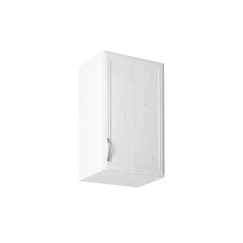 Küchenoberschrank SILVARA – Breite 45 cm, Kiefernholz/Weiß