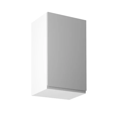 ARBOR Küchenoberschrank – Breite 45 cm, glänzend grau/weiß