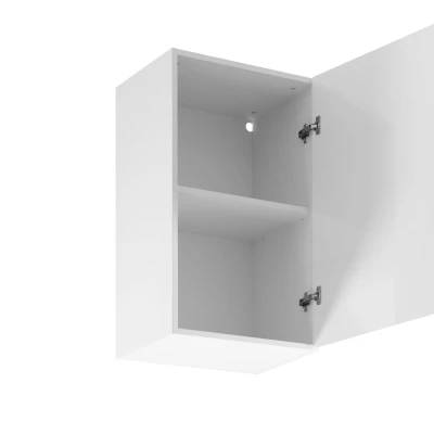 ARBOR Küchenoberschrank – Breite 45 cm, glänzend grau/weiß