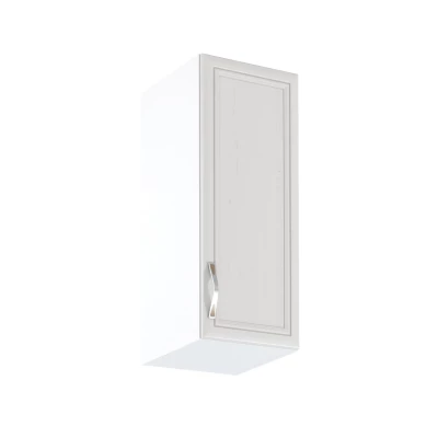 Oberschrank SILVARA – Breite 30 cm, Kiefernholz/Weiß, Echtlack