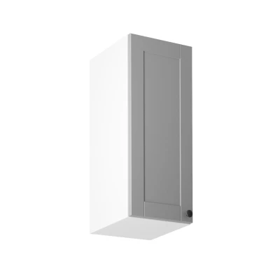 LUMEA Küchenoberschrank – Breite 30 cm, Grau/Weiß