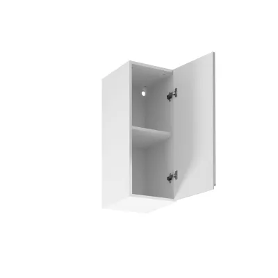 Küchenoberschrank ARBOR – Breite 30 cm, glänzend grau/weiß, rechts