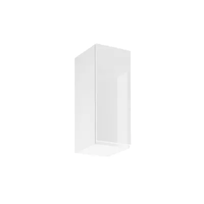ARBOR Küchenoberschrank – Breite 30 cm, Hochglanzweiß / Weiß, rechte Ausführung