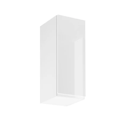 Küchenoberschrank ARBOR – Breite 30 cm, Hochglanzweiß/Weiß, linke Ausführung