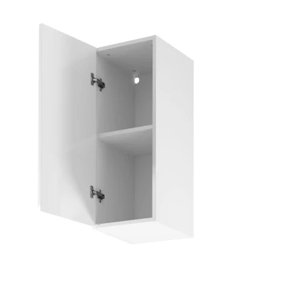 Küchenoberschrank ARBOR – Breite 30 cm, Hochglanzweiß/Weiß, linke Ausführung