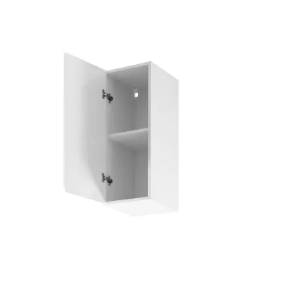 Küchenoberschrank ARBOR – Breite 30 cm, Hochglanzweiß/Weiß, linke Ausführung
