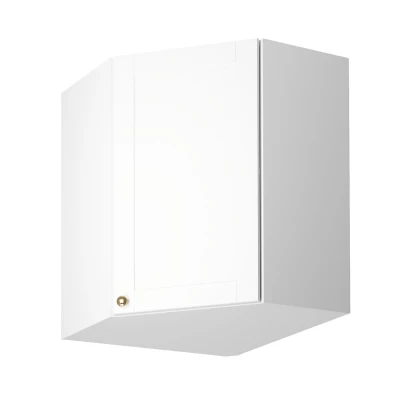 LUMEA Eck-Oberschrank – 60 x 60 cm, weiß