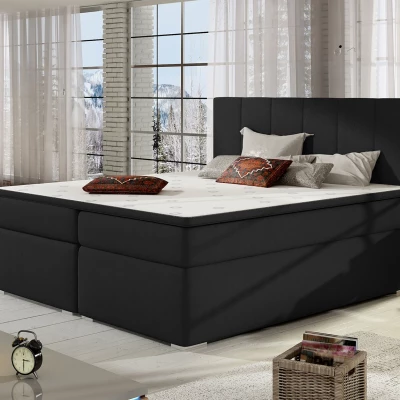 Doppelbett (kontinental) 180x200 BAVARIA - schwarz 1
