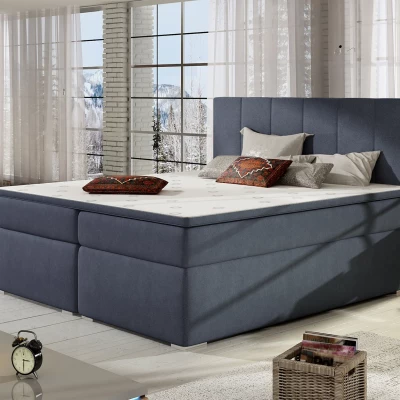Doppelbett (180x200) BAVARIA - blau