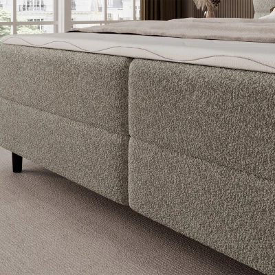 Doppelbett (180x200) MIRELLO - Dunkelbeige