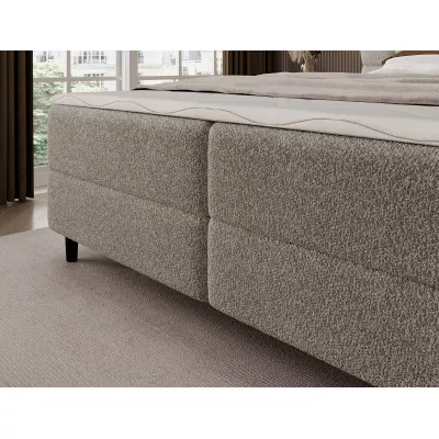 Doppelbett (180x200) MIRELLO - Dunkelbeige