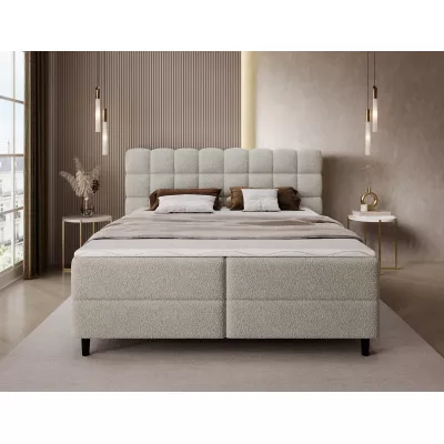 Doppelbett (180x200) MIRELLO - Dunkelbeige