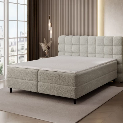 Doppelbett (180x200) MIRELLO - Dunkelbeige