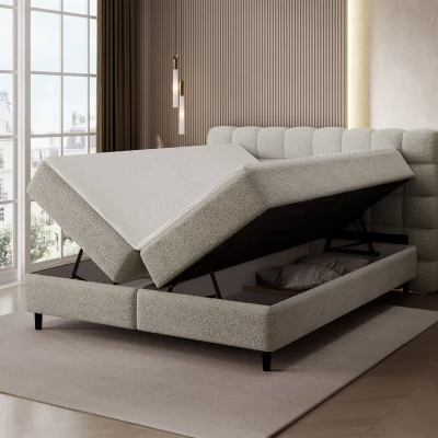 Doppelbett (180x200) MIRELLO - Dunkelbeige