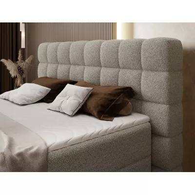 Doppelbett (180x200) MIRELLO - Dunkelbeige