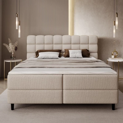 Doppelbett (180x200) MIRELLO - Hellbeige