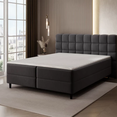 Doppelbett (180x200) MIRELLO - schwarz