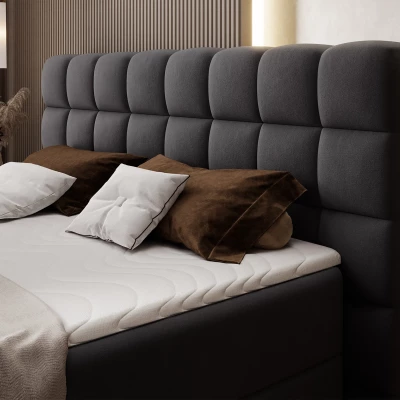 Doppelbett (180x200) MIRELLO - schwarz